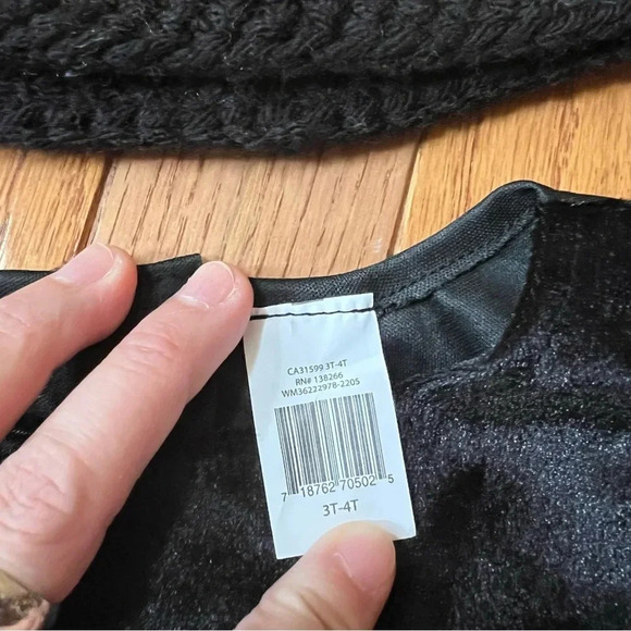 Halloween BEE Dress Costume Toddler Yellow Black Floral Striped Hat Beanie T3/T4 - Picture 9 of 16